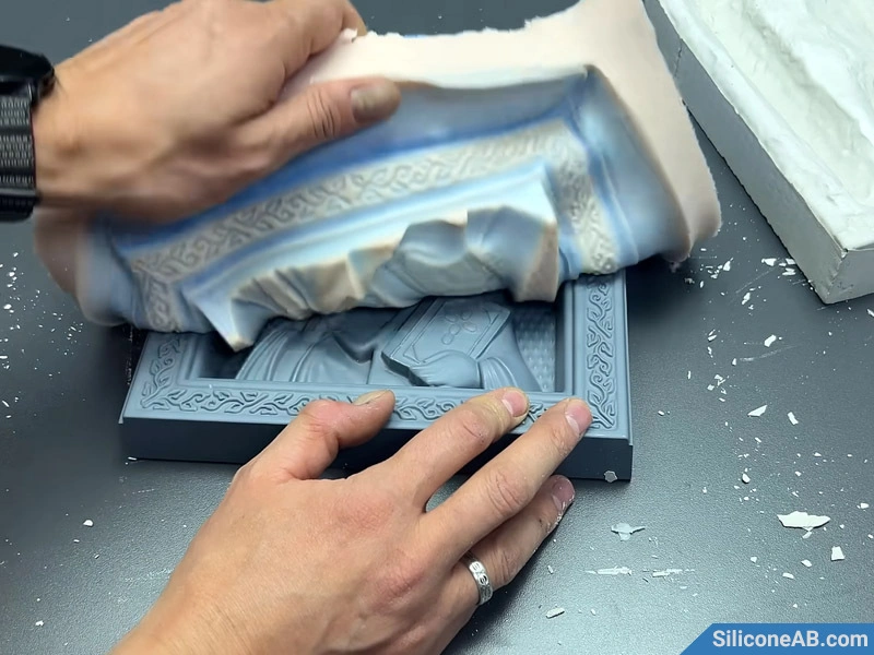 如何用3D列印模型製作矽膠模具翻模石膏聖像